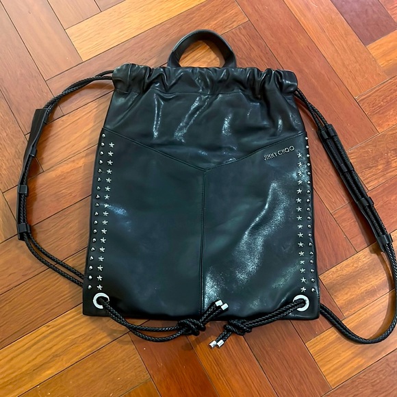 Jimmy Choo Leather Backpack - Picture 1 of 6